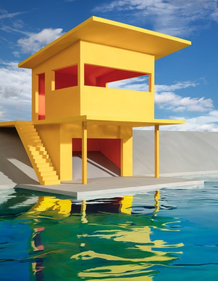 James Casebere casa amarilla. Aires de Miami